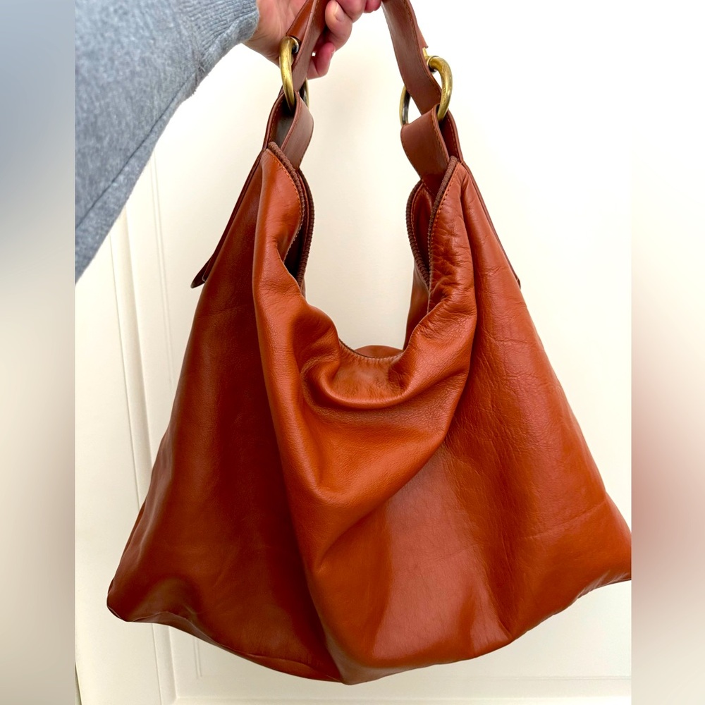 Gucci Brown Leather Hobo Bag